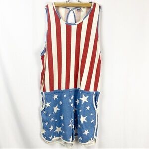Junk Food
Woman’s American flag Romper Shorts  XL